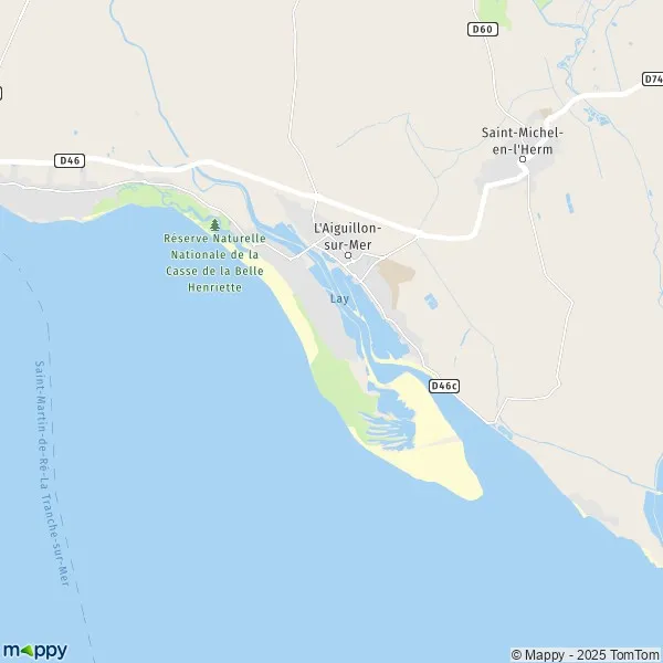 Plan La FautesurMer carte de La FautesurMer (85460) et infos pratiques